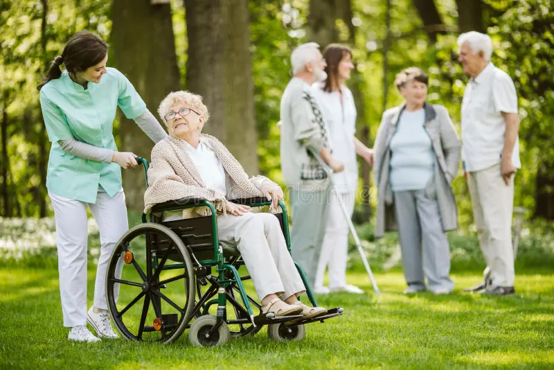 Home health aide providing care to senior in Westminster Colorado